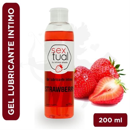 Gel estimulante sabor frutilla 200ml